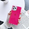 thumbnail image 1 of 3IN1 Candy Color Shockproof Bumper Phone Case For iPhone 16 13 11 12 14 15 Pro Max XR X XS Max SE 7 8 Plus Soft Back Cover Rose Red For iPhone 11Pro, 1 of 6