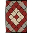 thumbnail image 1 of Multicolored Trellis 5X8 Hand-Tufted Modern Rug, 1 of 11