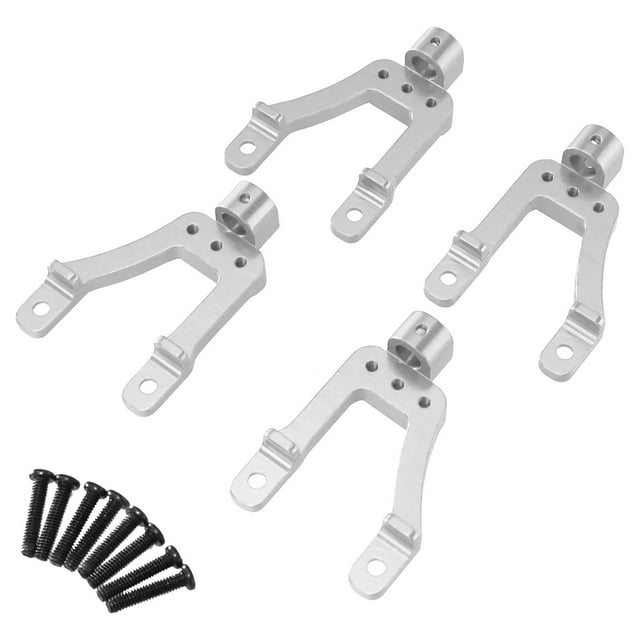Soporte de suspensión delantera y trasera de metal 1/12 antideformación para coche de control remoto Plata