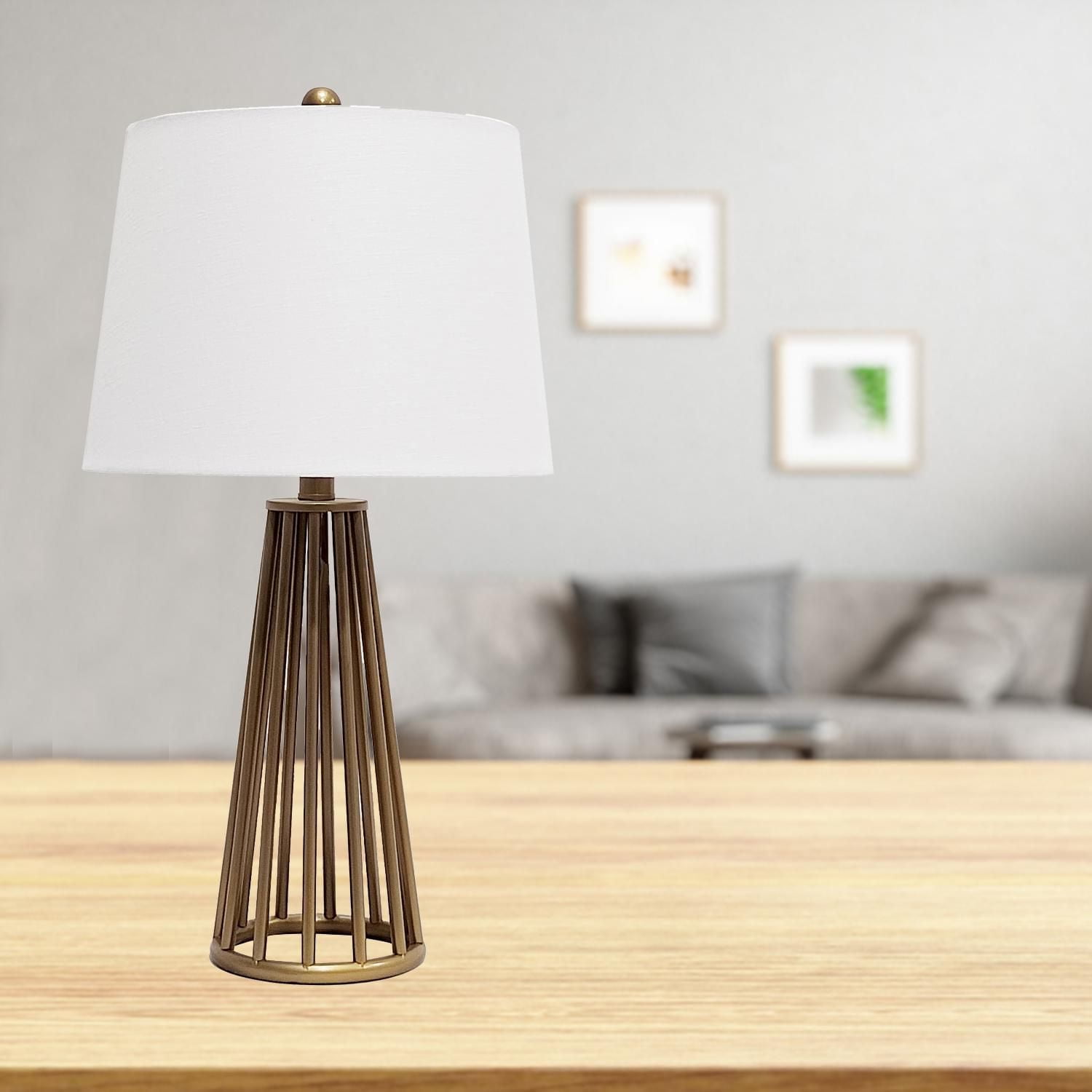 Home Trends 23.5" Gold Table Lamp, 23.5", gold base