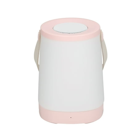 

Ambient Lamp with Bluetooth Speaker Light Night Multi-function Radio Lantern Dimmable Rechargeable Lamps Atmospheres Pink