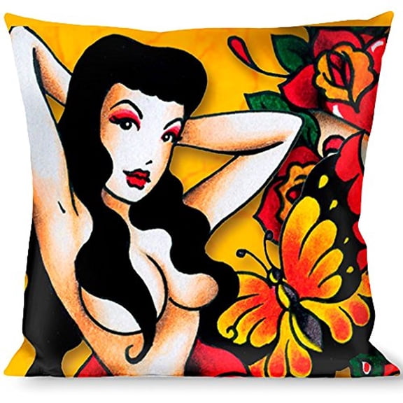 Buckle-Down Throw Pillow - TJ-Butterfly Girl