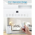 thumbnail image 7 of 14,000BTU Portable Air Conditioner - 3-in-1 Cooler, Dehumidifier, Fan, 850 Sq. Ft. Coverage, Quiet 51dB, Compact & Easy to Move, Ideal for Bedroom, Camping, Office, 7 of 7