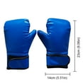 thumbnail image 2 of BLEEUS Boxing Gloves Breathable Kickboxing Training Mitts For Boys Girls Fitness Supplies (Blue), 2 of 10