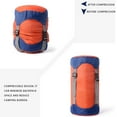 thumbnail image 7 of Elainilye Backpacking Sleeping Bag, Hiking Camping Compression Sack, Lightweight Nylon + Polyester Fiber, 35L, Orange, 7 of 7