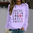 thumbnail image 2 of TINZ Chandail à Capuche Tendance pour Femmes, Imprimé Lettre, Col Rond, Automne & Hiver, Manches Longues, Veste à Cordon, Chandails en Molleton Col pour Femmes, 2 of 4