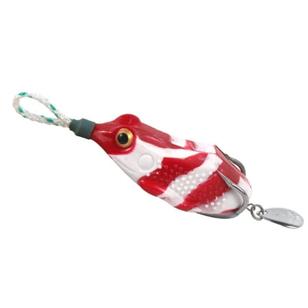 chidgrass Fishing Lures Lifelike Toad Thunder Frog Animal Bait Eye-catching Vivid Realistic Tackle Accessories Fish Fittings Red White