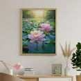 thumbnail image 6 of Diamond Art Kit for Adults, Pink Lotus Blooms In Sunlight Pond Diamond Painting for Adults Beginners, 5D DIY Diamond Art Painting Kits, Colorful Diamond Painting Craft for Home Decor 12x16, 6 of 7