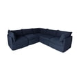 thumbnail image 1 of Patioflare Flexiform Modular L-Shape Patio Sofa Set, Blue, 1 of 9