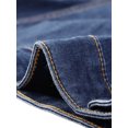 thumbnail image 5 of Unique Bargains Women's Plus Size Long Sleeve Button Front Washed Denim Jacket, 5 of 7