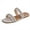 Apricot, variant on Women's Slides Sandals Flat Summer Sparkly Rhinestone Sandals Dressy Casual Slip on Slide Slippers Black