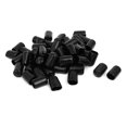 thumbnail image 1 of Tapa de extremo de manguera de goma de 12.5 mm de diámetro interior, protector de rosca, color negro, 50 piezas, 1 of 3