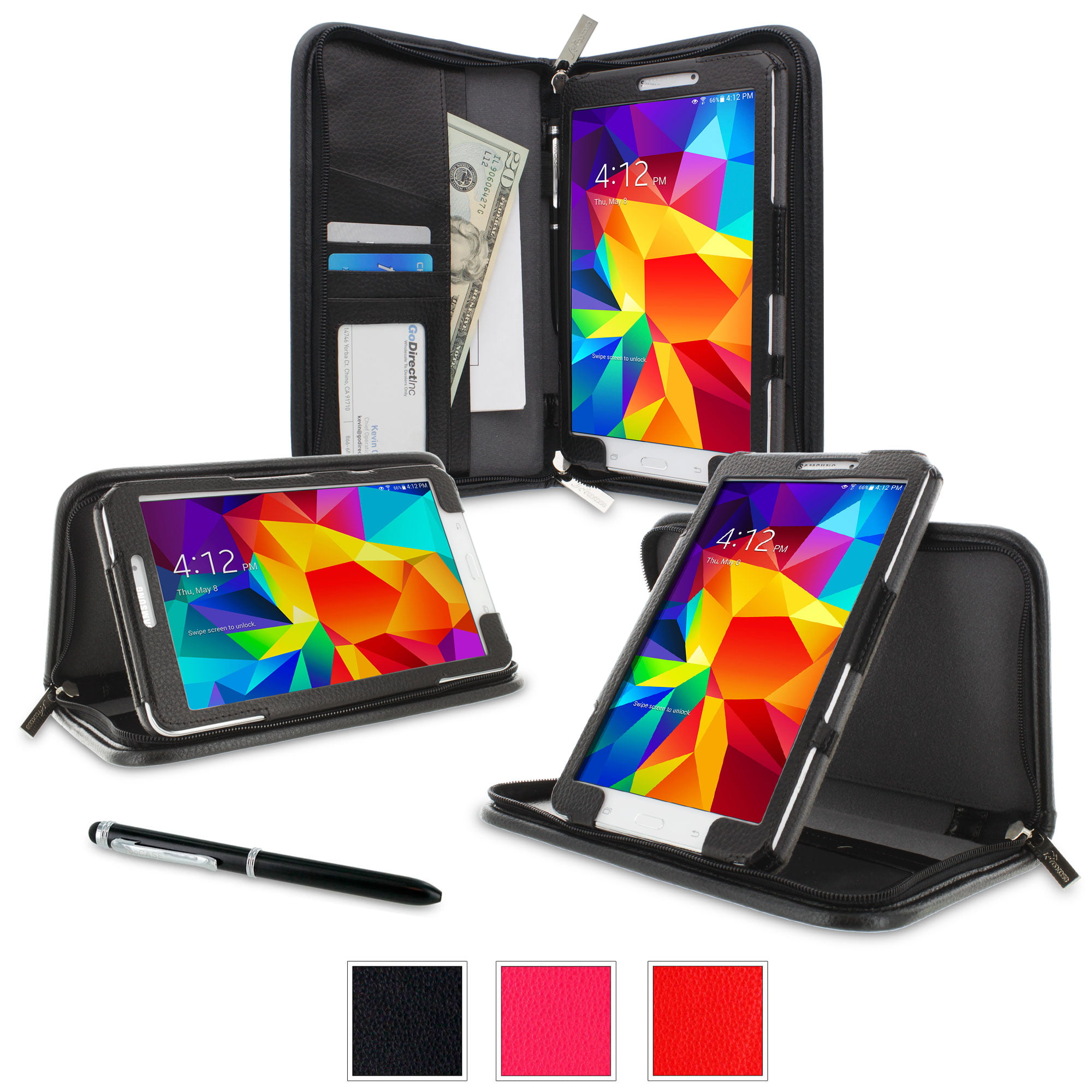 Galaxy Tab 4 8.0 Case, Samsung Galaxy Tab 4 8.0 Case, rooCASE Executive Portfolio Genuine