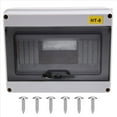 thumbnail image 1 of HT-8 Way IP65 Mcb Breaker Box Distribution Protection Box ABS Power Electronic Din Rail Enclosure for Circuit Breaker, 1 of 8