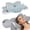 Light Gray, variant on Butterfly Shaped Ergonomic Cervical Support Pillow, Odor-Free Washable Cooling Pillow for Side Back Stomach Sleepers, Comfort Sleep Gift for Parents Girlfriends