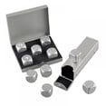 thumbnail image 2 of Aluminum Alloy Dice 5 Pieces 16mm Portable Metal Dices with Case 6 Sided Dice for Drinking Party Game - Golden, 2 of 10
