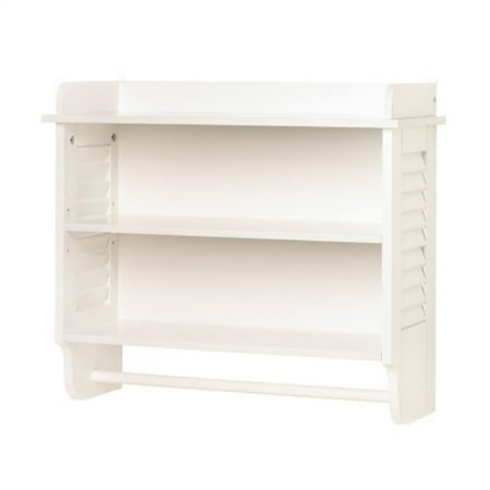 Gifts Decor Nantucket Home White Bathroom Wall Shelf Towel Holder