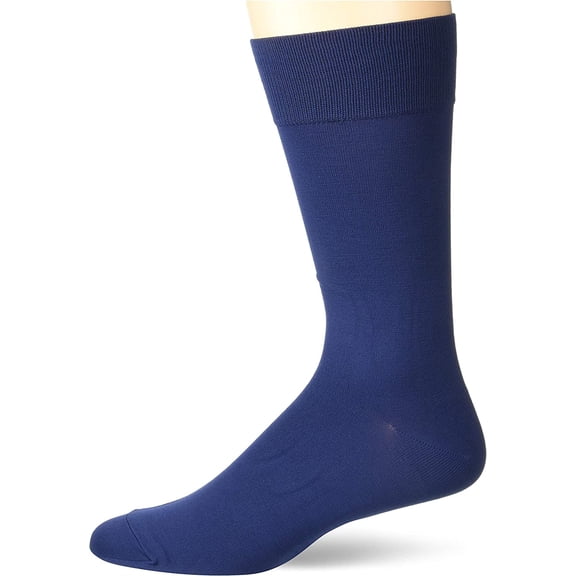 Perry Ellis Men's Socks Microluxe Flat Knit Socks Navy Size 7-12