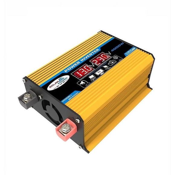 Onduleur Intelligent pour Véhicule Dc 12v vers Ac 220v Puissance de Crête 4000 W Onduleur Haute Fréquence