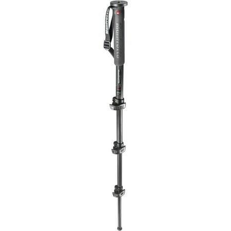 UPC: 0719821412380 | Manfrotto Xpro Monopod Plus Carbon Fiber 4 Section  Black (MPMXPROC4US)
