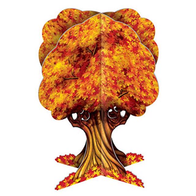 3-D Arbre d'Automne Pièce Maîtresse&44; Pack de 12