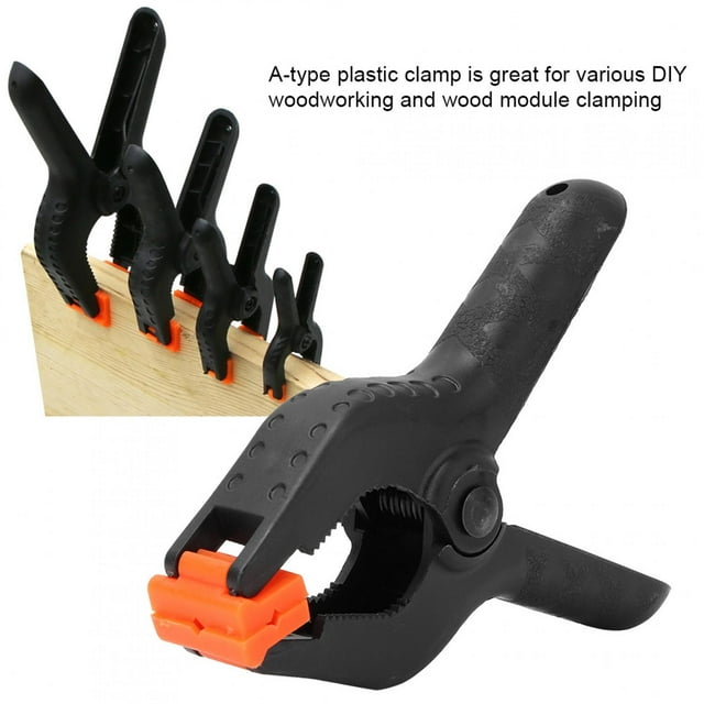 Abrazadera de resorte 4 pulgadas 6 piezas ANGGREK Negro multifuncional