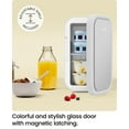thumbnail image 2 of ICEMAN Portable Mini Fridge w/ 8 355 ml (12oz) Can Capacity, Cools and Heats, Car Plug Included - White, New, 2 of 9