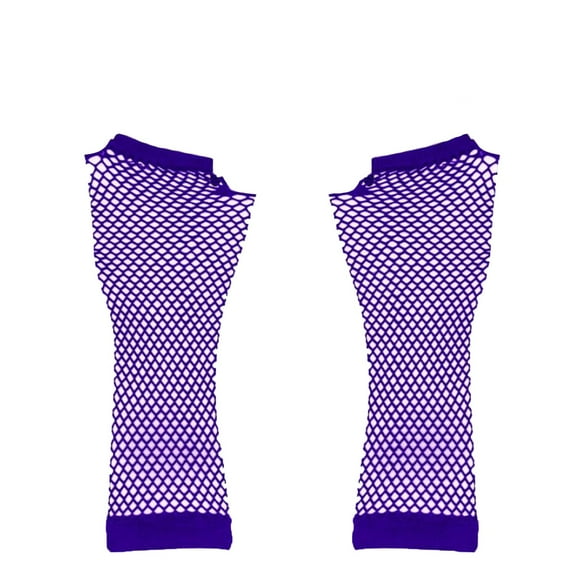Yanyanz Gloves Mittens, clothing Fingerless wrist women girls mesh mesh gloves gloves elastic nylon for Gloves, Gloves Purple One Size