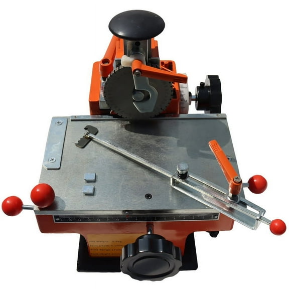 INTSUPERMAI Semi-automatic Metal Nameplate Marking Machine 4mm Print Wheel Metal Sheet Stamping Printer Embosser