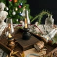 thumbnail image 4 of Vintage LED Kerosene Lamp Nightstand Lantern Battery Operated Retro Candle Black, 4 of 5