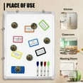 thumbnail image 4 of Glass Refrigerator Magnet 6Pcs Magnetic Fridge Sticker,Decor for Kitchen,Whiteboard,Cabinet,Circular Wooden Sign With Intricate Lotus Flower Design, 4 of 5
