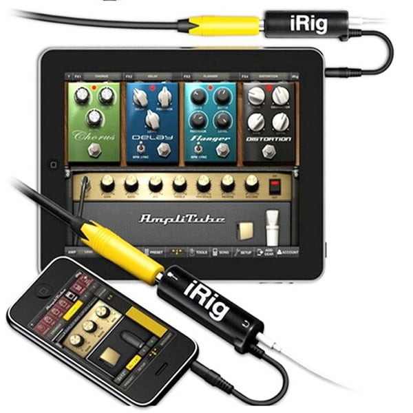 Guitar Interface Irig Converter Replacement Adapter Black for Phone Guitar Audio Interface