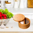 thumbnail image 5 of Premium Bamboo Salt Container,salt Cellar With Magnetic Swivel Lid, 5 of 5