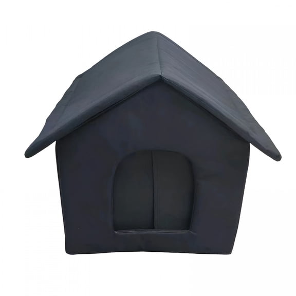 LAMIRO Insulated Outdoor Cat Shelter for Winter-Waterproof Feral Cat House with Thermal Warmth Weatherproof Stray Pet Shelter with Foldable Design and Easy Clean Interior