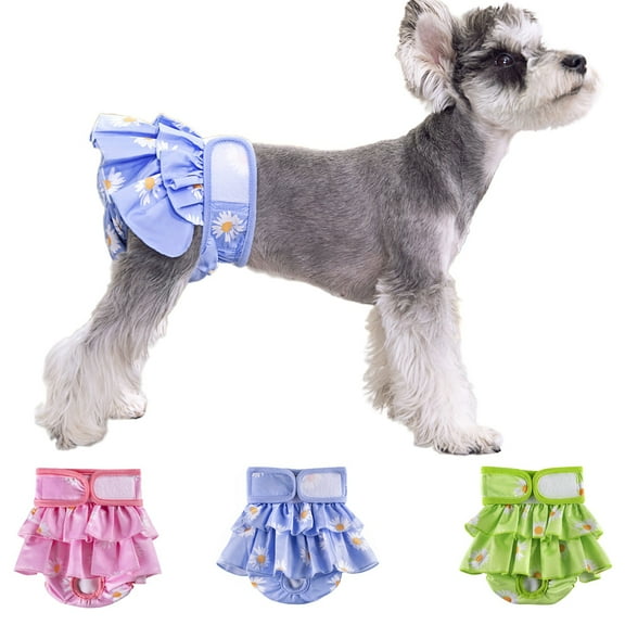 Shenmeida No Leak Female Dog Diapers - Reusable Dog Diapers for Female Dogs - Highly Absorbent Dog Dresses for Dogs in Period
