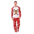 thumbnail image 5 of Baikeli Pyjamas de Noël pour la Famille, Ensemble de Pyjamas Assortis avec Graphique Drôle d'Orignal et de Cerf, Doux, à Carreaux Rouges et Noirs, Manches Longues, Tenue de Nuit, 5 of 5