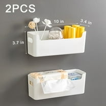 Aiteng 2Pcs Kitchen Cabinet Door Organizer, Adhesive Mount Under Sink Door Storage, for Kitchen Bathroom Office Garage Craft Room