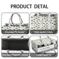 thumbnail image 4 of Large Capacity Tote Bag,Cartoon Tractors Santa Hats White Pattern Handbag Fashion Luxury Tote Bag,15.7"x13"x 5.1" Inches,Laptop Compatible, 4 of 6