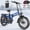 Blue, variant on Wallke H9 Ultra 4000W Electric Bike + Portable Power Station, 37MPH Fast Ebike for Adults, 2-in-1 E-Bike Battery +Solar Generator 48V 55Ah Long Range, Torque Sensor, 20" Fat Tire All Terrain Bicycle