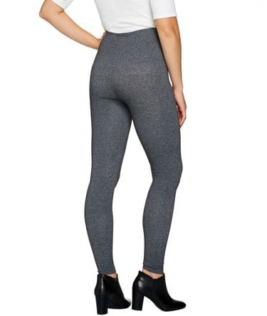 Spanx Look Me Now Tummy Control Wide Waist Leggings Very Black 2X NEW A288131