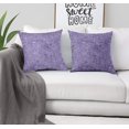 thumbnail image 3 of S4Sassy Purple Cotton Poplin Camellia Kanjiro Decorative Throw Pillows Cushion Cover Cases for Sofa Bed 2Pcs-12 x 12, 3 of 5