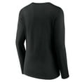 thumbnail image 3 of Women's Black New York Mets Fastball Long Sleeve V-Neck T-Shirt, 3 of 3