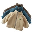 thumbnail image 3 of Baozhu Kids Winter Fleece Jackets,Boy & Girl Sweater Outerwear Lamb Velvet Thick Warm Sweater,1-12 Years, 3 of 11