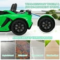 thumbnail image 4 of TOBBI 24V Kids Ride On Drift Car Lamborghini 2-Seater Battery Powered Electric Car High Speed 13km/h w/Remote Control, Green, 4 of 19