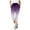 Purple, variant on Women Slacks Casual Solid Color Elastic Waist Pants with Pockets Mid Long Length Trousers Leather Pants for Women Purple XXL