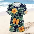 thumbnail image 4 of Enjoytime Short Sleeve Tops for Women Vintage Printed V-Neck Casual Tunic Summer Plus Size Fashion Shirt, 4 of 6