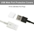 thumbnail image 2 of 15 Pcs Durable White USB Port Covers Plugs for USB 2.0 Type a Male Port on Computer Laptop Notebook, Anti-Dust Plastic USB Port Caps Protector, 2 of 7