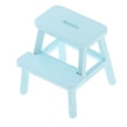 thumbnail image 4 of Dollhouse Step Chair Two Step Stool DIY Accessory Decoration Chair Model Pretend Blue, 4 of 9