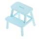 thumbnail image 4 of Silla de casa de muñecas con dos escalones, taburete hecho a mano, modelo para comedor de casa de muñecas Azul, 4 of 9