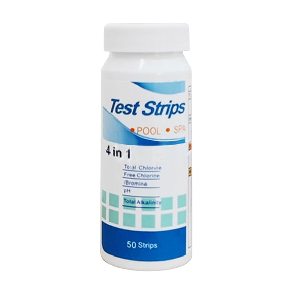 YFGEFTR PH Test Strips, 4 in 1 Pool Water Test Kit, for Free Chlorine Bromine & Total Alkalinity & pH Testing, Get Highly Accurate Results in Seconds (50 PCS)